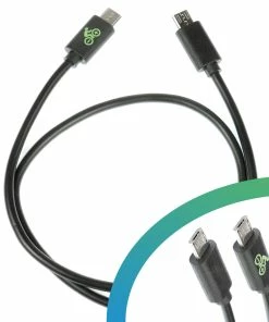 Elektrofahrrad24 Câble De Charge Micro USB-B - Micro USB-B 450 Mm Compatible Yamaha (adaptateur Optionnel)