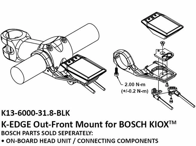 K-Edge - Support Out-Front Pour écran Bosch Kiox – Image 4
