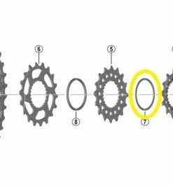Shimano - Entretoise Y-0GX00300 Pour Cassette XT CS-M8100