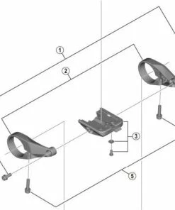 Shimano - Support Pour écran SC-6100 (kit Complet)